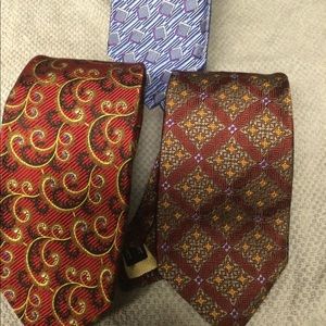 Bundle of 3 Robert Talbott Ties - Two Seven Fold and one Estate